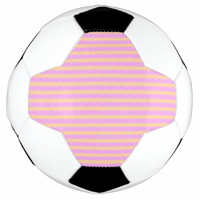 Pink Geometric  Soccer Ball (Front)