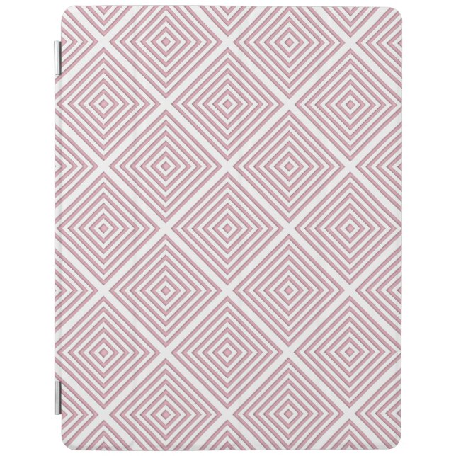 Pink Geometric Squares iPad Smart Cover (Front)