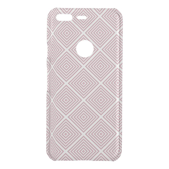 Pink Geometric Squares Uncommon Google Pixel Case (Back)