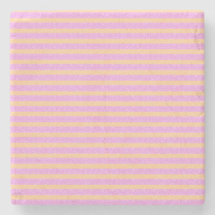 Pink Geometric Stone Coaster