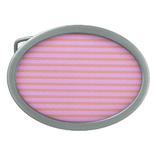 Pink Geometric Stripes Belt Buckle