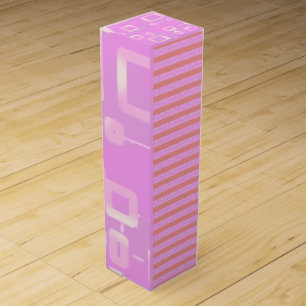 Pink Geometric Stripes box