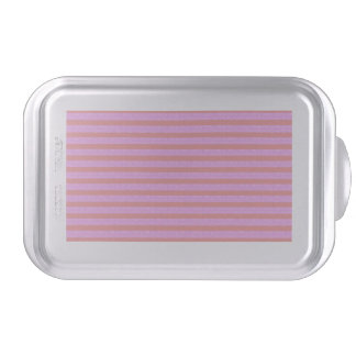 Pink Geometric Stripes Cake Pan
