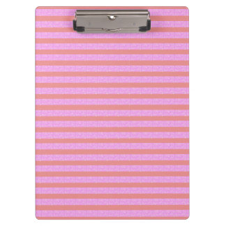 Pink Geometric Stripes  Clipboard