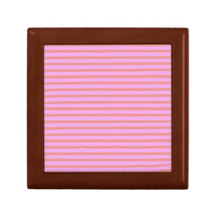 Pink Geometric Stripes Gift Box