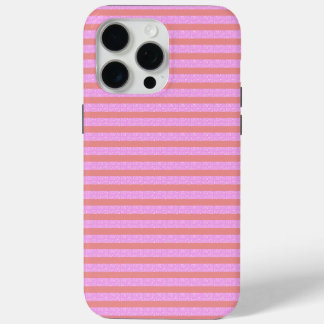 Pink Geometric Stripes iPhone 15 Pro Max Case