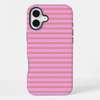Pink Geometric Stripes iPhone / iPad case