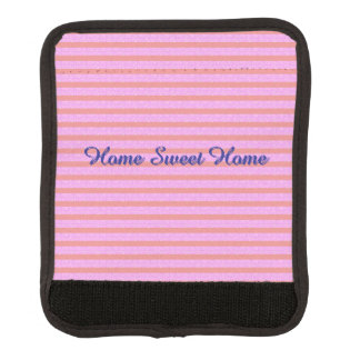 Pink Geometric Stripes  Luggage Handle Wrap