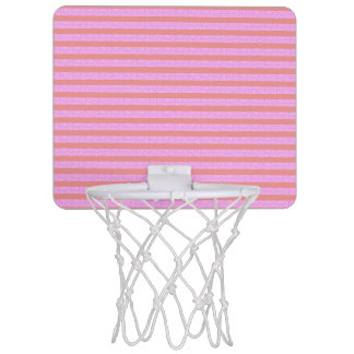 Pink Geometric Stripes  Mini Basketball Hoop