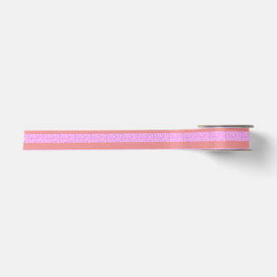 Pink Geometric Stripes Pink Stripe Ribbon
