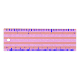 Pink Geometric Stripes  Ruler