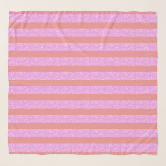 Pink Geometric Stripes Scarf