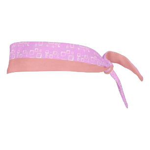Pink Geometric Stripes Tie Headband