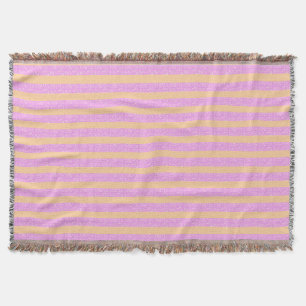 Pink Geometric Throw Blanket