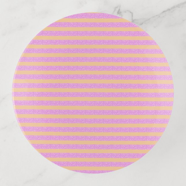 Pink Geometric  Trinket Tray (Front)
