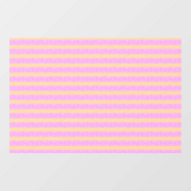 Pink Geometric  Window Cling (Sheet)