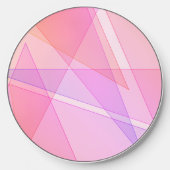Pink Geometric Wireless Charger (Front)