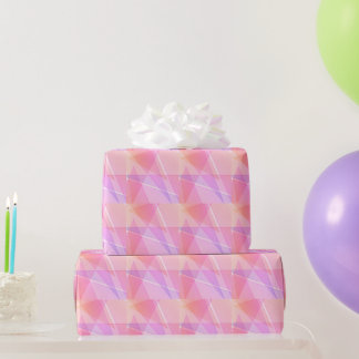 Pink Geometric  Wrapping Paper