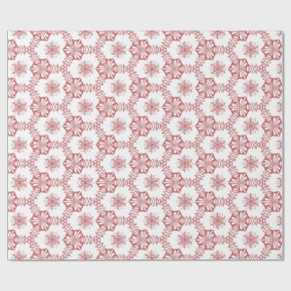 Pink Geometry floral Wrapping Paper