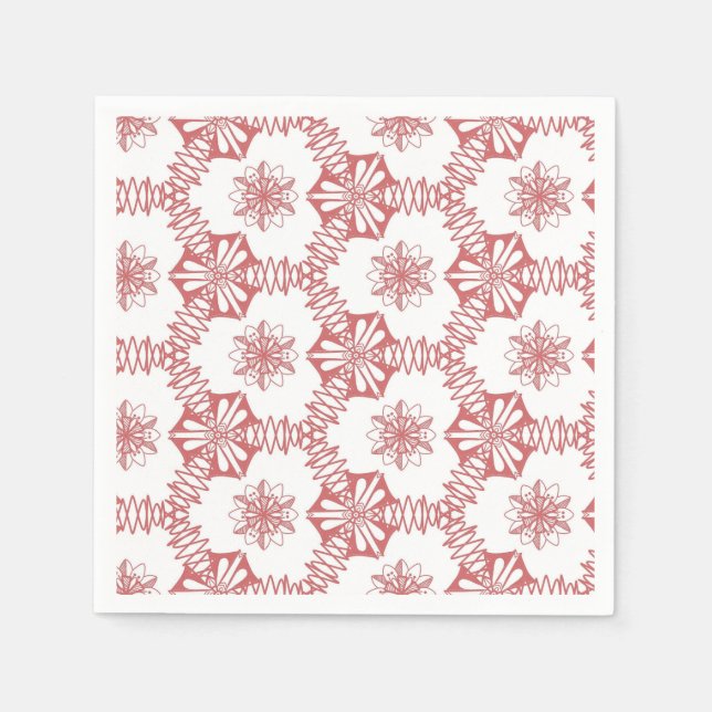 Pink geometry napkins (Front)