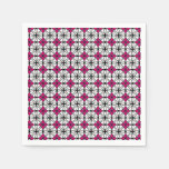 Pink Geometry Pattern Napkins