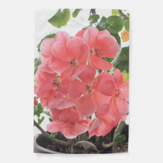 Pink Geranimum Garden Flag