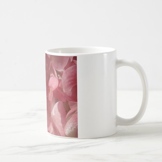 Pink geranium: almost solid Light pink Coffee Mug (Right)