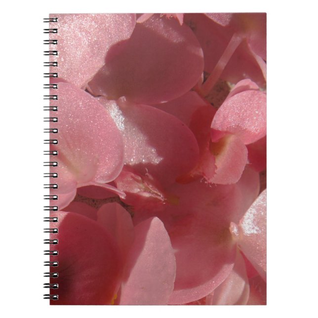 Pink geranium: almost solid Light pink Notebook (Front)