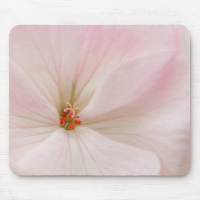pink geranium mouse pad (Front)