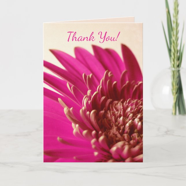 Pink Gerbera Card (Front)