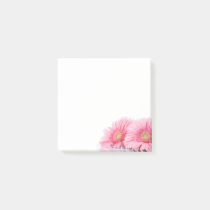Pink Gerbera Daisies Elegant Photography Post-it Notes