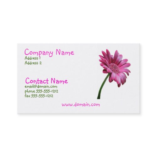 Pink Gerbera Daisy Business Card