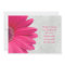 Pink Gerbera Daisy Grey Gray Wedding Invitation