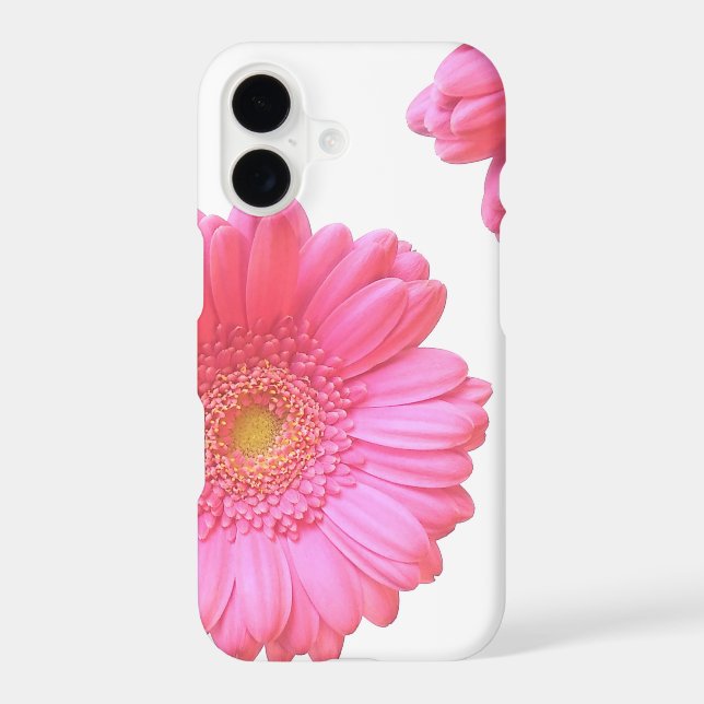 Pink gerbera daisy iPhone case (Back)