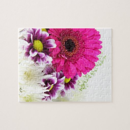 Pink Gerbera Daisy Jigsaw Puzzle Zazzle