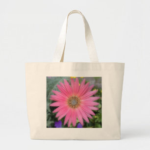 Pink Gerbera Daisy Jumbo Tote