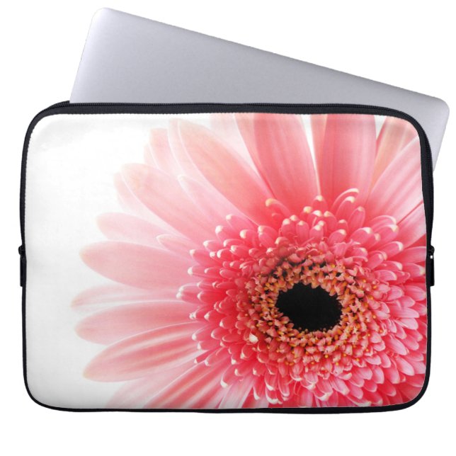 Pink Gerbera Daisy Laptop Sleeve (Front)