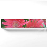 Pink Gerbera Daisy Name Plate