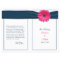 Pink Gerbera Daisy Navy Ribbon Wedding Program