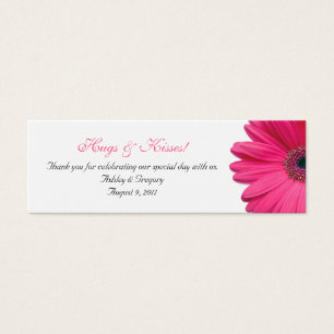 Pink Gerbera Daisy Special Occasion Favor Tags