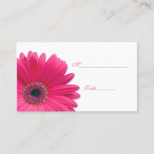 Pink Gerbera Daisy Special Occasion Place Card Business Cards