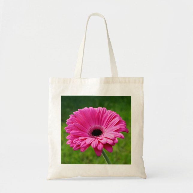 Pink Gerbera Daisy Tote Bag (Front)