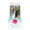 Pink Gerbera Daisy Turquoise Floral Thank You