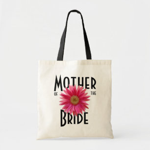 Pink Gerbera Daisy/ Wedding Tote Bag
