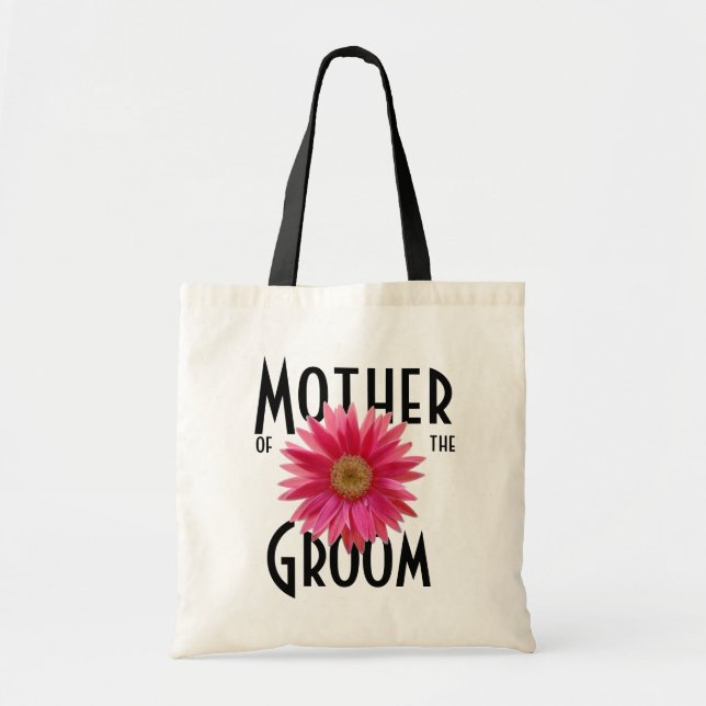 Pink Gerbera Daisy/ Wedding Tote Bag (Front)