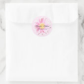 Pink Gerbera Envelope Seal (Bag)
