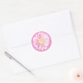 Pink Gerbera Envelope Seal (Optional Background) (Envelope)