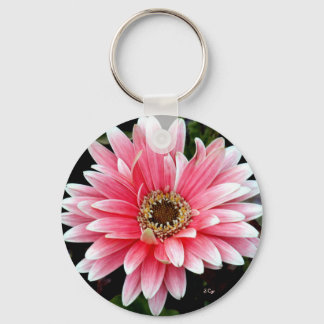Pink Gerbera Keychain