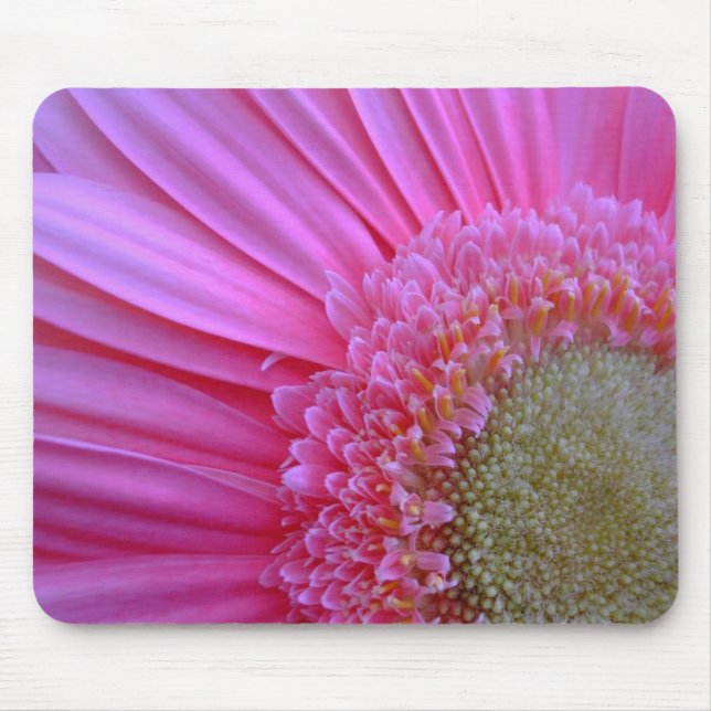 Pink Gerbera Mouse Pad (Front)
