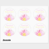 Pink Gerbera Sticker 3" (Optional Background) (Sheet)